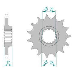 Ritzel Ducati 525/14Z