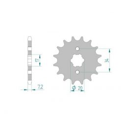 Ritzel Honda 428/17Z