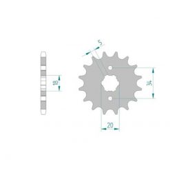 Ritzel Honda 428/17Z