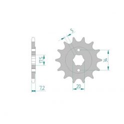 Ritzel Honda 520/12Z