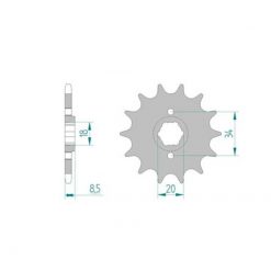 Ritzel Honda 520/14Z