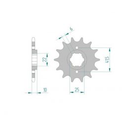 Ritzel Honda 520/15Z