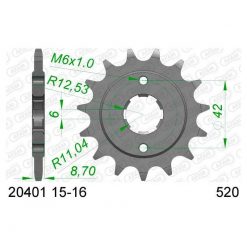 Ritzel Honda 520/16Z