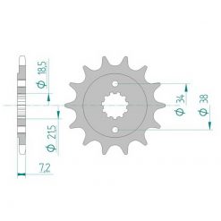 Ritzel Honda 520/13Z