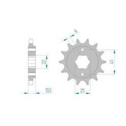 Ritzel Honda 525/15Z