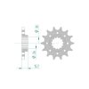 Ritzel Honda 525/15Z