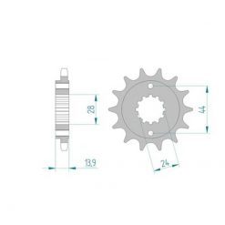 Ritzel Honda 525/15Z