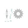 Ritzel Honda 525/17Z
