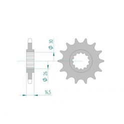 Ritzel Honda 525/17Z