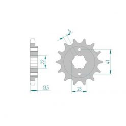 Ritzel Honda 530/15Z