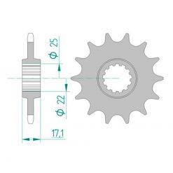 Ritzel Honda 520/15Z