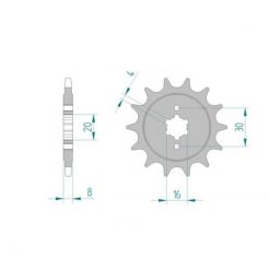 Ritzel Husqvarna 520/14Z