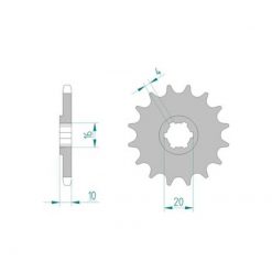 Ritzel Hyosung,Suzuki 428/14Z