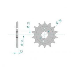 Ritzel Kawa,Suzuki 520/13Z