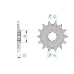 Ritzel Suzuki 520/14Z