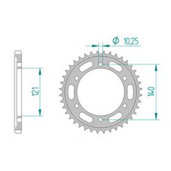 Zahnkranz Stahl Morini 525/42Z