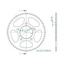 Zahnkranz ESJOT 428/54Z SWM SM 125 R 2018-2021