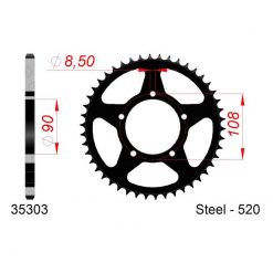 Zahnkranz Aprilia Alu 520/41Z
