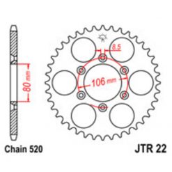 Zahnkranz Aprilia Alu 520/48Z