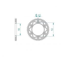 Zahnkranz Aprilia Alu 520/49Z