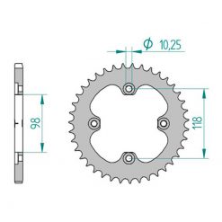 Zahnkranz Stahl  CAN-AM 520/42Z