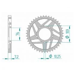 Zahnkranz Stahl Voxan 525/40Z