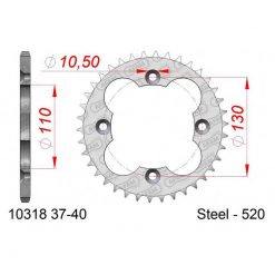 Zahnkranz AFAM Stahl 520/38Z