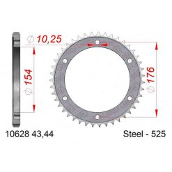 Zahnkranz AFAM Stahl 525/44Z