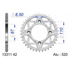 Zahnkranz AFAM Alu 520/42Z