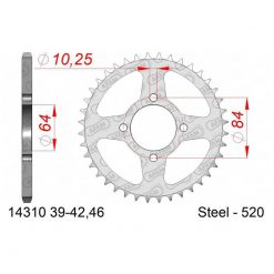 Zahnkranz AFAM Stahl 520/40Z