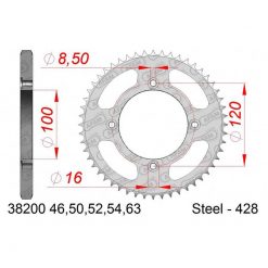 Zahnkranz AFAM Stahl 428/63Z Beta RR 125 4-t LC Enduro