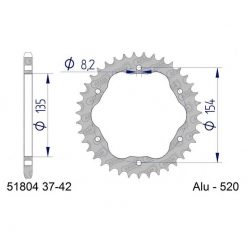 Zahnkranz AFAM Alu 520/42Z