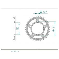 Zahnkranz KIT CORSS BMW Alu 520/46Z
