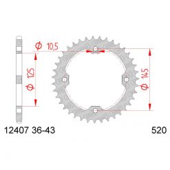 Zahnkranz JT Stahl Yamaha 520/37Z