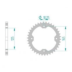 Zahnkranz JT Stahl Yamaha 520/40Z