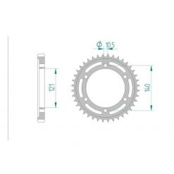 Zahnkranz Cagiva,Morini 530/40Z