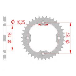 Zahnkranz Stahl Suzuki 520/37Z