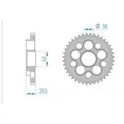 Zahnkranz Ducati 520/37Z