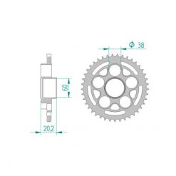 Zahnkranz Ducati Stahl 520/41Z