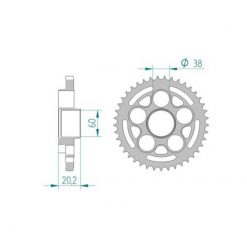 Zahnkranz Ducati 525/42Z