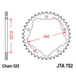 Zahnkranz Ducati Adapter 525/42Z