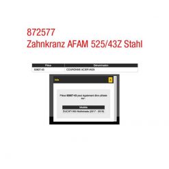 Zahnkranz AFAM 525/43Z Stahl