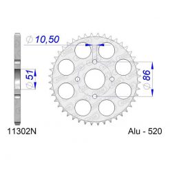 Zahnkranz Honda Alu 520/48Z