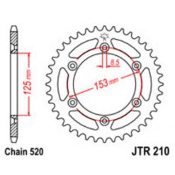 Zahnkranz KIT CROSS Honda Cross Alu 520/48Z