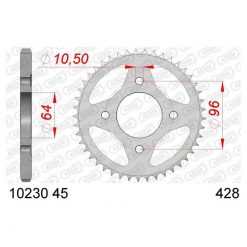 Zahnkranz AFAM Stahl Honda 428/45Z verzinkt