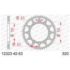 Zahnkranz AFAM Stahl Aprilia Honda Yamaha 520/42Z