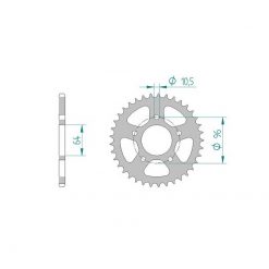 Zahnkranz Stahl Honda 520/37Z