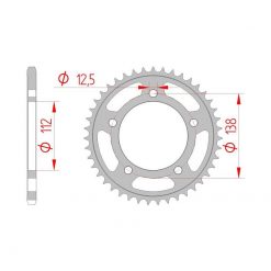 Zahnkranz Stahl Honda 520/41Z