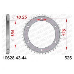 Zahnkranz Stahl Honda 525/43Z