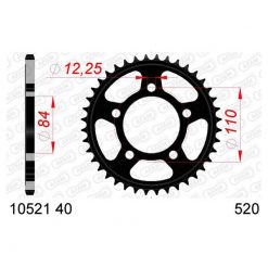 Zahnkranz AFAM 520/40Z Stahl